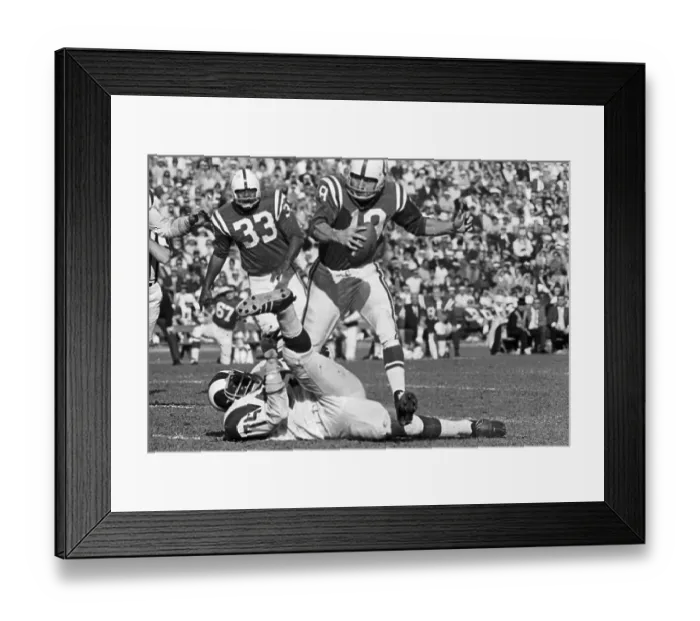 Framed Print : Johnny Unitas Playing Football Framed Print : Johnny Unitas Playing Football