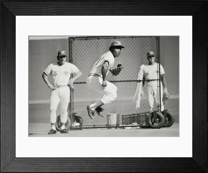Framed Print : Joe Morgan Jumping Up In Air Framed Print : Joe Morgan Jumping Up In Air