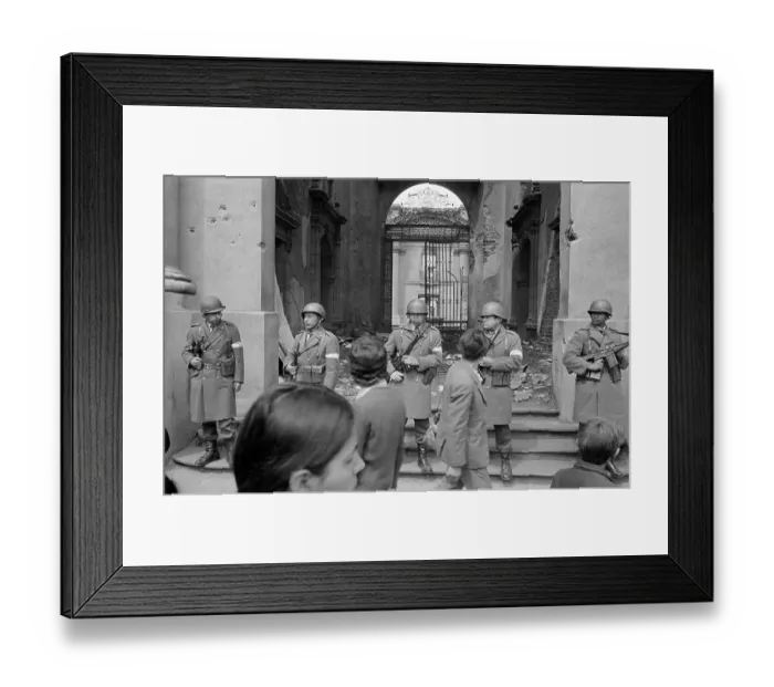 Framed Print : Damaged Chilean Palace