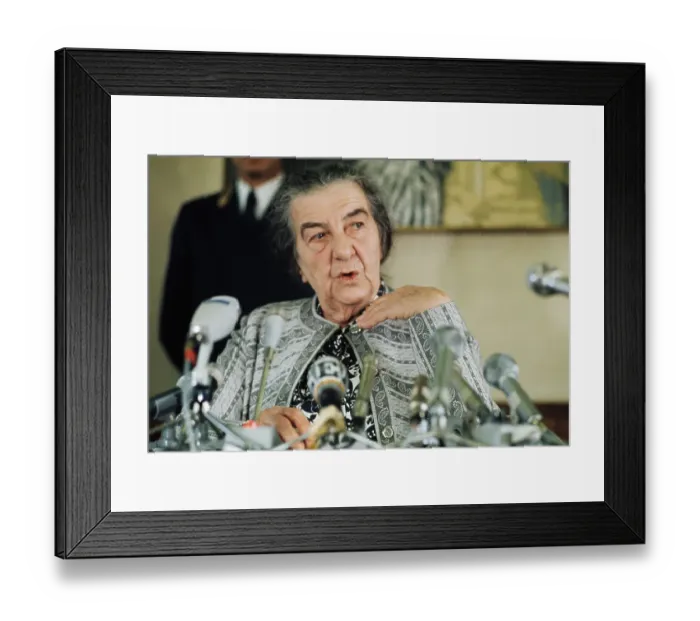 Framed Print : Israeli Prime Minister Golda Meir Framed Print : Israeli Prime Minister Golda Meir