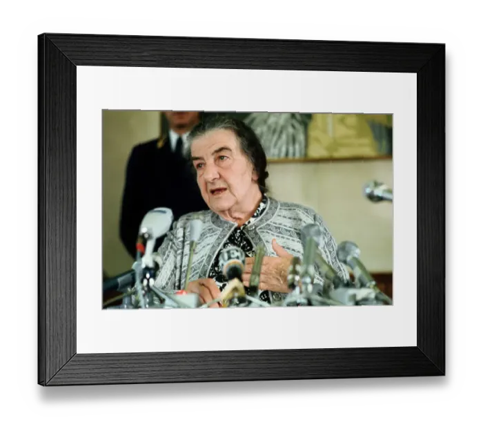Framed Print : Portrait of Golda Meir