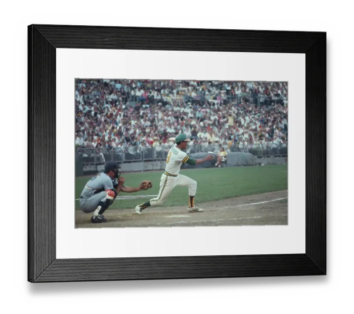 Framed Print : 1973 World Series - Oakland Athletics V New York Mets Framed Print : 1973 World Series - Oakland Athletics V New York Mets