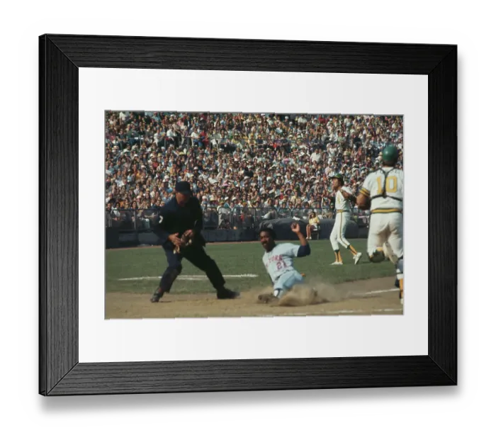 Framed Print : 1973 World Series - Oakland Athletics V New York Mets Framed Print : 1973 World Series - Oakland Athletics V New York Mets