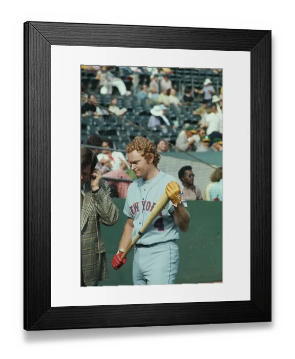 Framed Print : 1973 World Series - Oakland Athletics V New York Mets