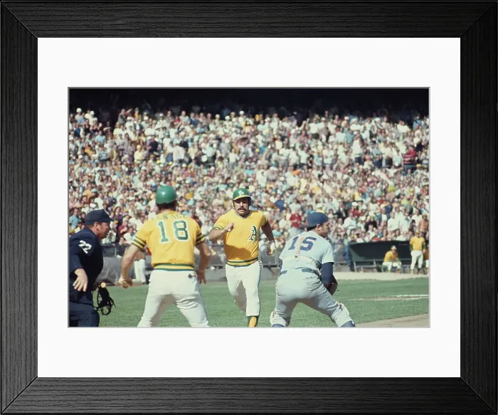Framed Print : 1973 World Series - Oakland Athletics V New York Mets Framed Print : 1973 World Series - Oakland Athletics V New York Mets