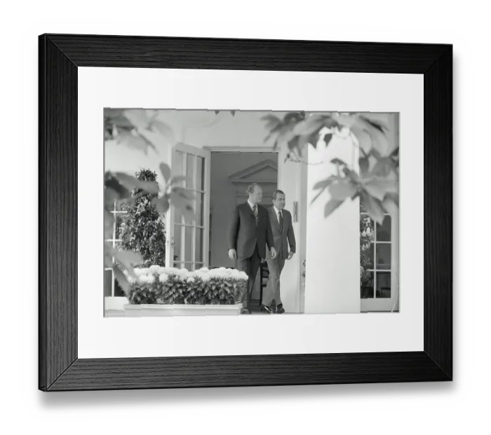 Framed Print : Richard Nixon and Wily Brandt Framed Print : Richard Nixon and Wily Brandt