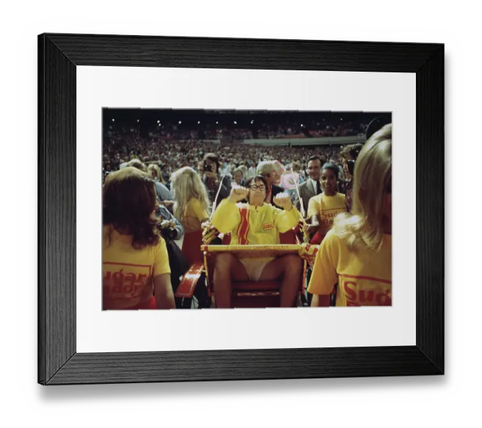 Framed Print : Bobby Riggs Arrives For Battle Of The Sexes Match Framed Print : Bobby Riggs Arrives For Battle Of The Sexes Match