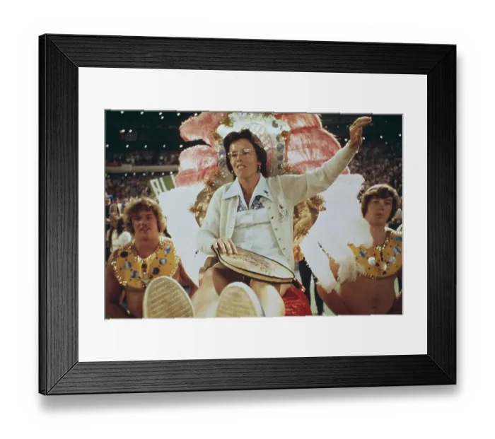 Framed Print : Billie Jean King At Battle Of The Sexes Match Framed Print : Billie Jean King At Battle Of The Sexes Match