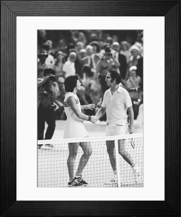 Framed Print : Bobby Riggs and Billie Jean King Framed Print : Bobby Riggs and Billie Jean King