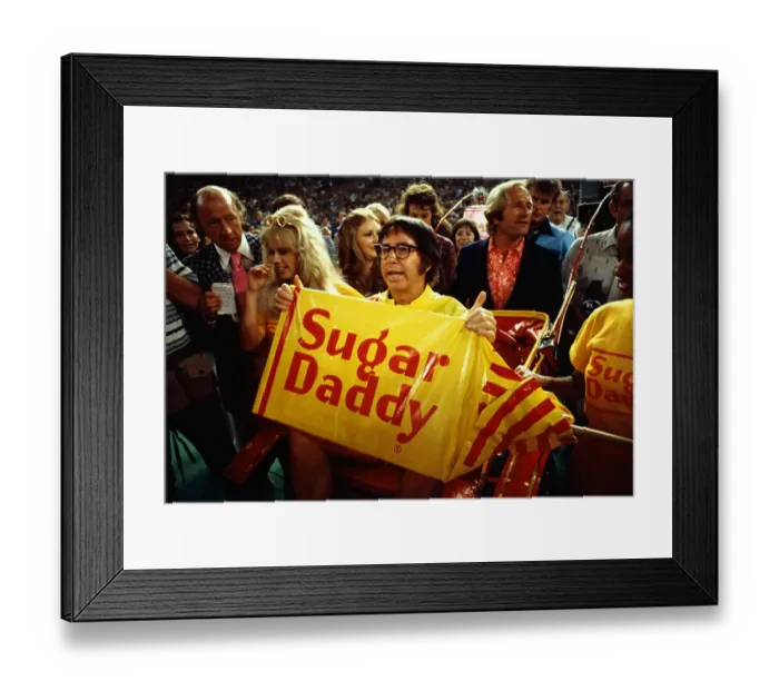 Framed Print : Bobby Riggs Carried onto Tennis Court Framed Print : Bobby Riggs Carried onto Tennis Court