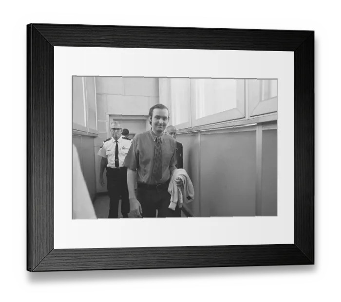 Framed Print : Gerard Schaefer Being Brought to Trial Framed Print : Gerard Schaefer Being Brought to Trial