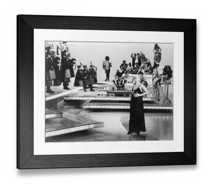 Framed Print : Barbra Streisand Singing Framed Print : Barbra Streisand Singing