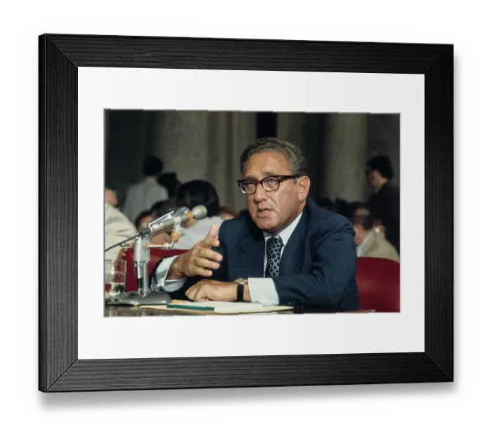 Framed Print : Henry Kissinger Speaking to Senate Framed Print : Henry Kissinger Speaking to Senate