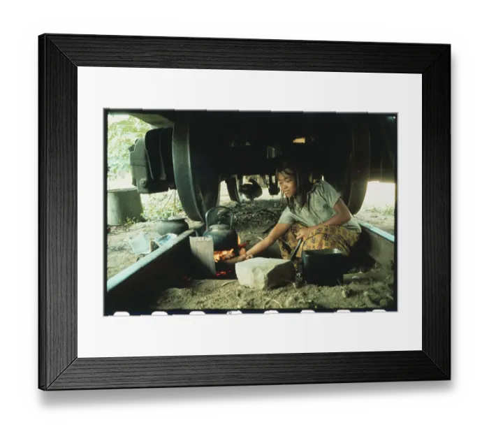 Framed Print : Cambodian Refugee Home Framed Print : Cambodian Refugee Home