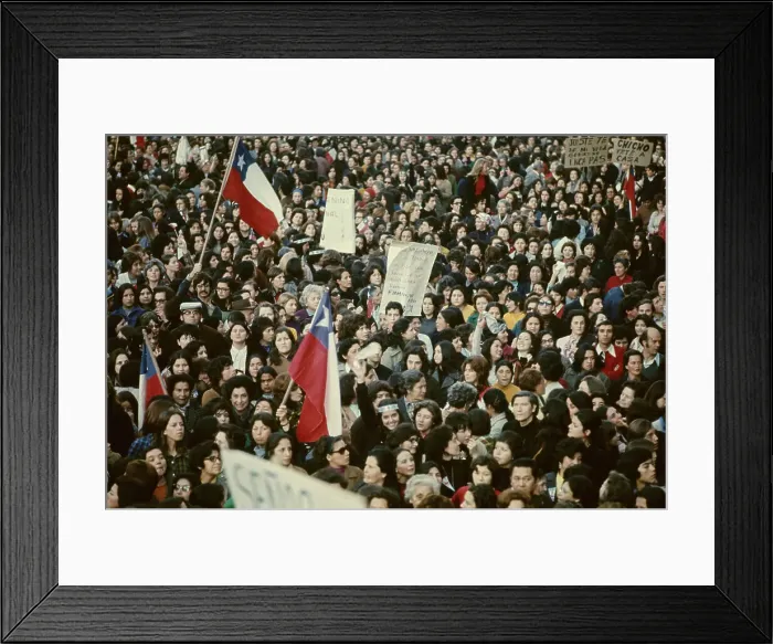 Framed Print : Women Protest Government in Chile Framed Print : Women Protest Government in Chile