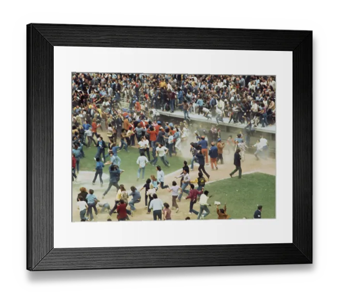 Framed Print : Fans On Field Of Shea Stadium Framed Print : Fans On Field Of Shea Stadium