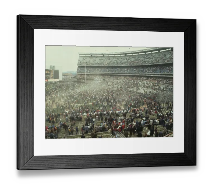 Framed Print : Fans On Field Of Shea Stadium Champions Framed Print : Fans On Field Of Shea Stadium Champions