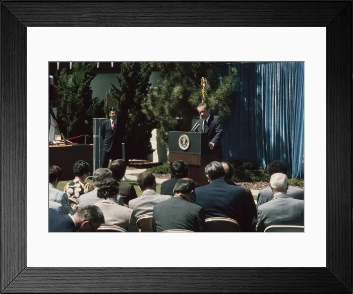 Framed Print : Richard Nixon Holds Press Conference Framed Print : Richard Nixon Holds Press Conference