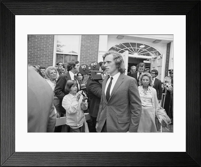 Framed Print : Joseph Patrick Kennedy II Leaving Court with Family Framed Print : Joseph Patrick Kennedy II Leaving Court with Family