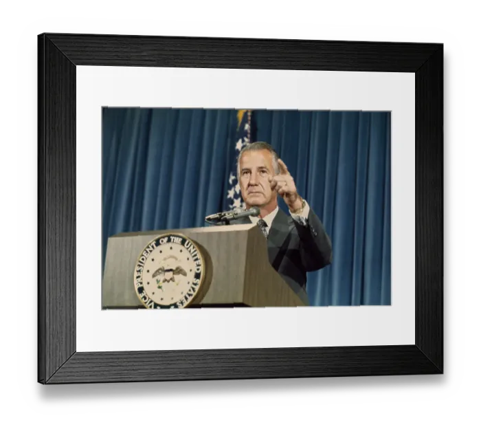 Framed Print : Spiro Agnew Denouncing Allegations Framed Print : Spiro Agnew Denouncing Allegations