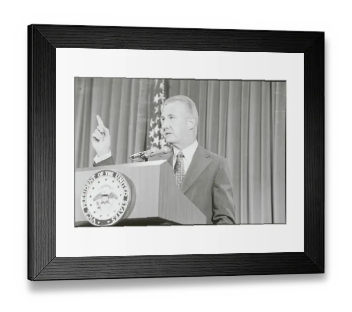 Framed Print : Spiro T. Agnew Gesturing at Podium Framed Print : Spiro T. Agnew Gesturing at Podium