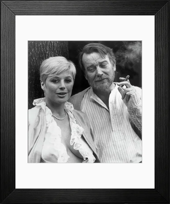 Framed Print : Marianne Faithfull And Denholm Elliot Framed Print : Marianne Faithfull And Denholm Elliot