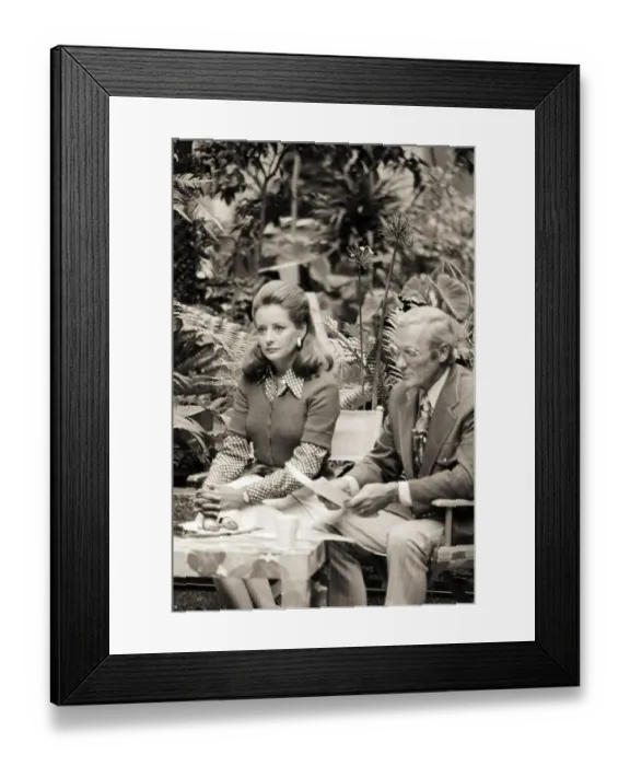 Framed Print : Barbara Walters and Frank Mcgee