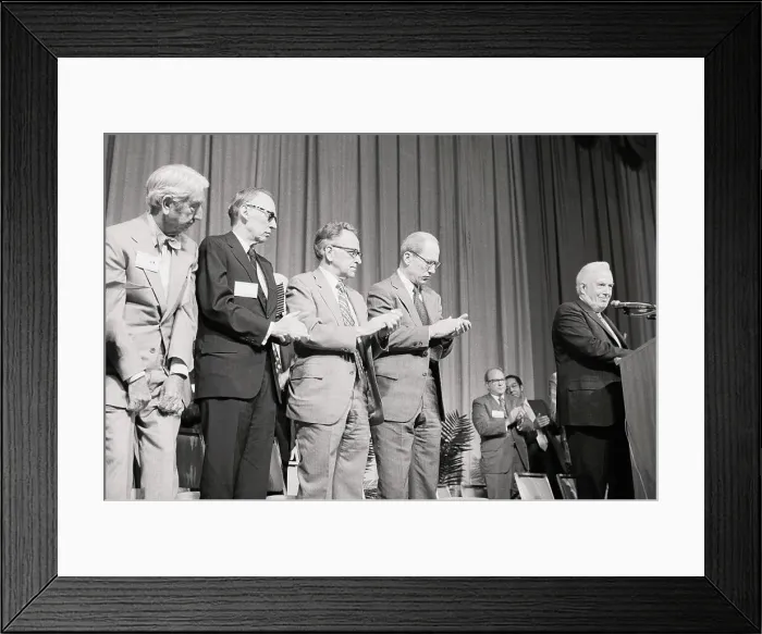 Framed Print : Supreme Court Justices Applauding Warren E. Burger
