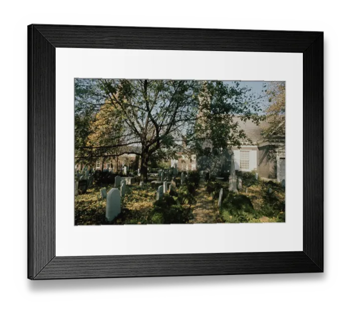 Framed Print : Cemetary of Oldest Church in Pennsylvania Framed Print : Cemetary of Oldest Church in Pennsylvania