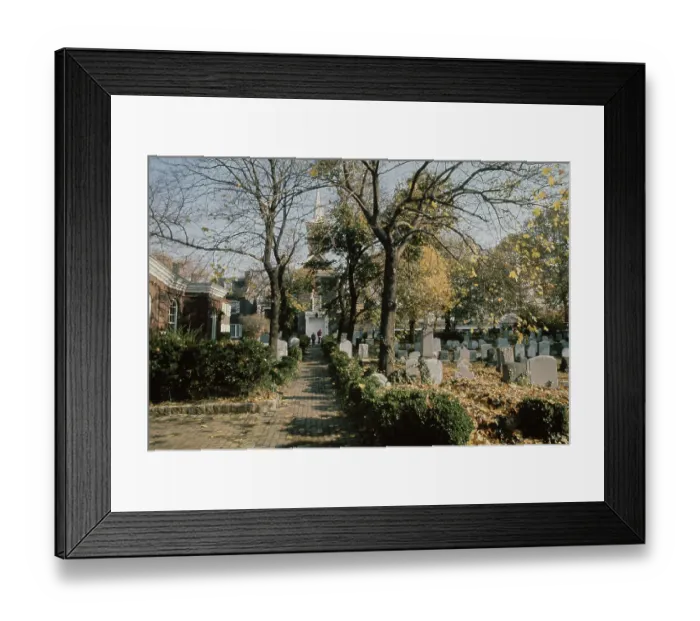Framed Print : Cemetary of Oldest Church in Pennsylvania Framed Print : Cemetary of Oldest Church in Pennsylvania