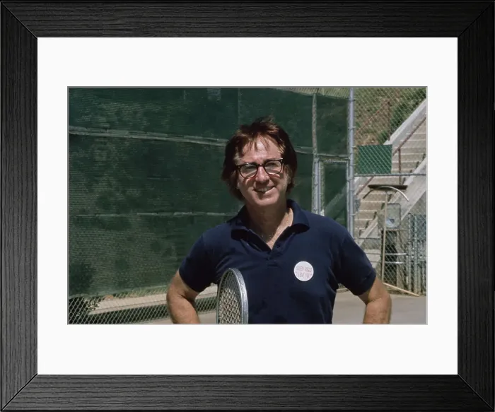 Framed Print : Bobby Riggs on Tennis Court Framed Print : Bobby Riggs on Tennis Court