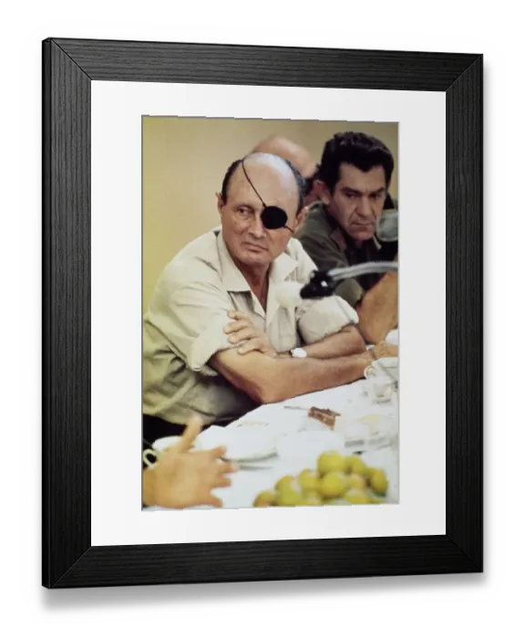 Framed Print : Moshe Dayan, Israeli Military Leader & Politician Framed Print : Moshe Dayan, Israeli Military Leader & Politician