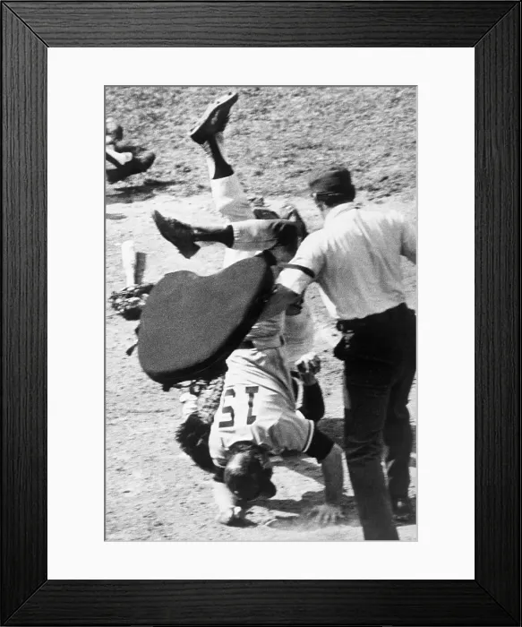 Framed Print : Boston Plate Collision