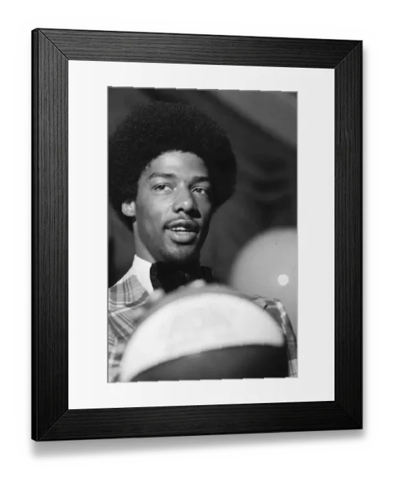Framed Print : Julius Erving at Press Conference Framed Print : Julius Erving at Press Conference