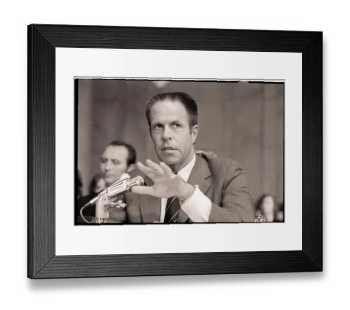 Framed Print : H. R. Haldeman Testifying at Watergate Framed Print : H. R. Haldeman Testifying at Watergate
