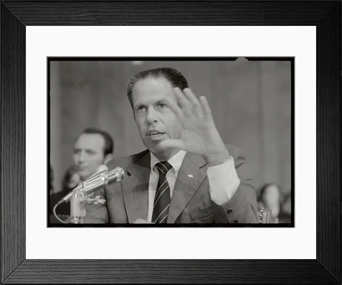 Framed Print : H.R. Haldeman Testifying Framed Print : H.R. Haldeman Testifying