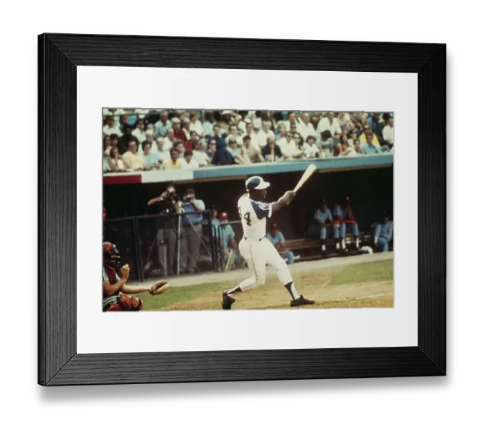 Framed Print : Hank Aaron Makes 700 Mark Framed Print : Hank Aaron Makes 700 Mark