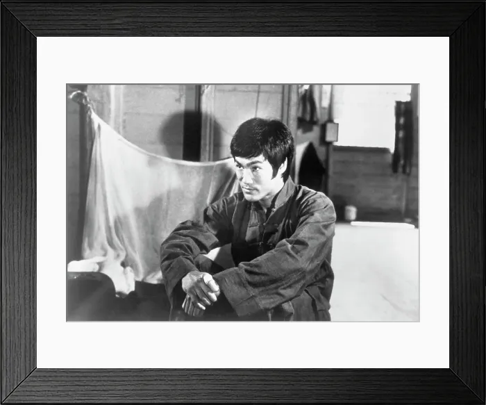 Framed Print : Bruce Lee Appearing Pensive Framed Print : Bruce Lee Appearing Pensive