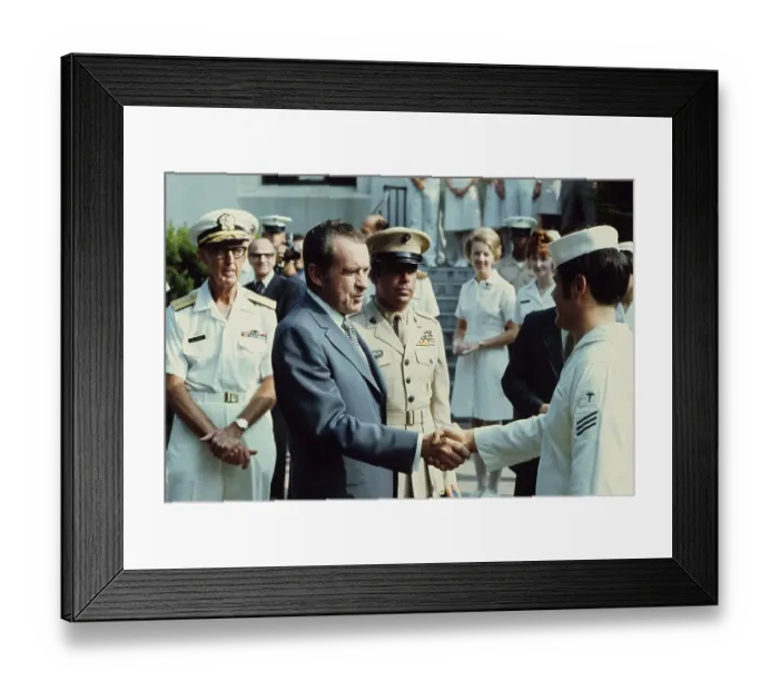 Framed Print : Richard Nixon Shaking Hands Framed Print : Richard Nixon Shaking Hands