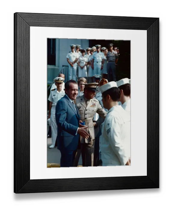 Framed Print : Richard Nixon Shaking Hands Framed Print : Richard Nixon Shaking Hands