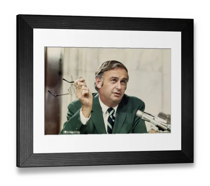 Framed Print : Senator Lowell Weicker