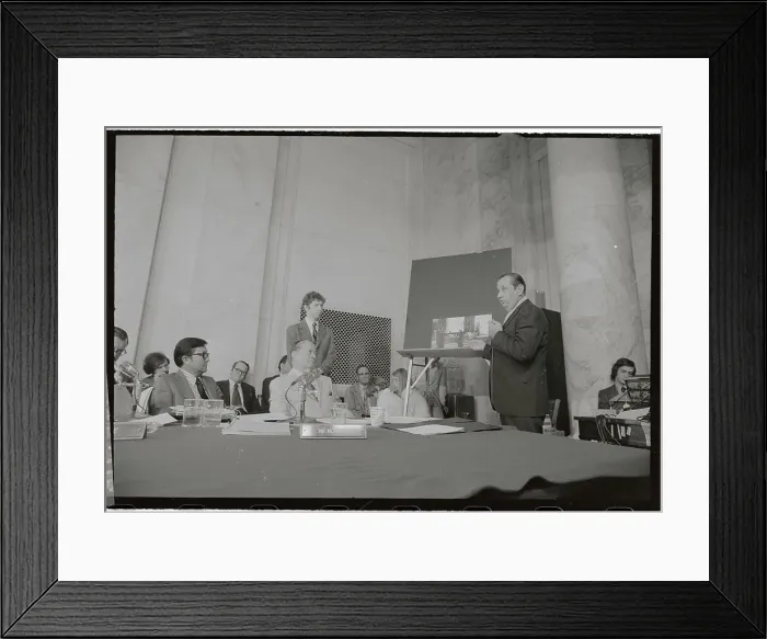 Framed Print : Anthony Ulasewicz Addressing Watergate Committee Framed Print : Anthony Ulasewicz Addressing Watergate Committee