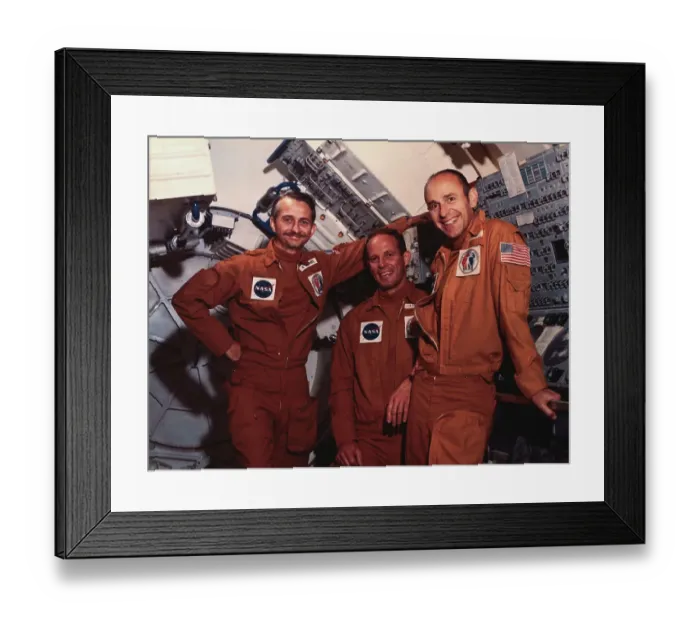 Framed Print : Owen Garriott Posing with Colleagues Framed Print : Owen Garriott Posing with Colleagues