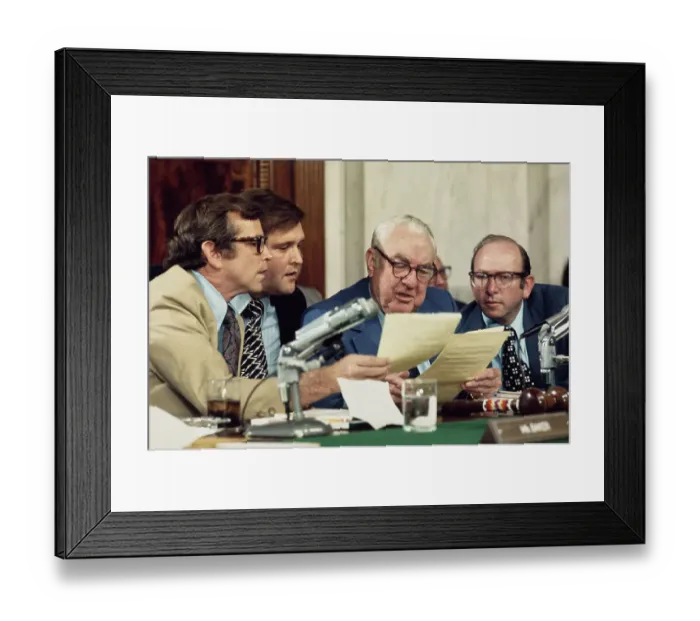 Framed Print : Senators & Counselors At Nixon Hearings Framed Print : Senators & Counselors At Nixon Hearings