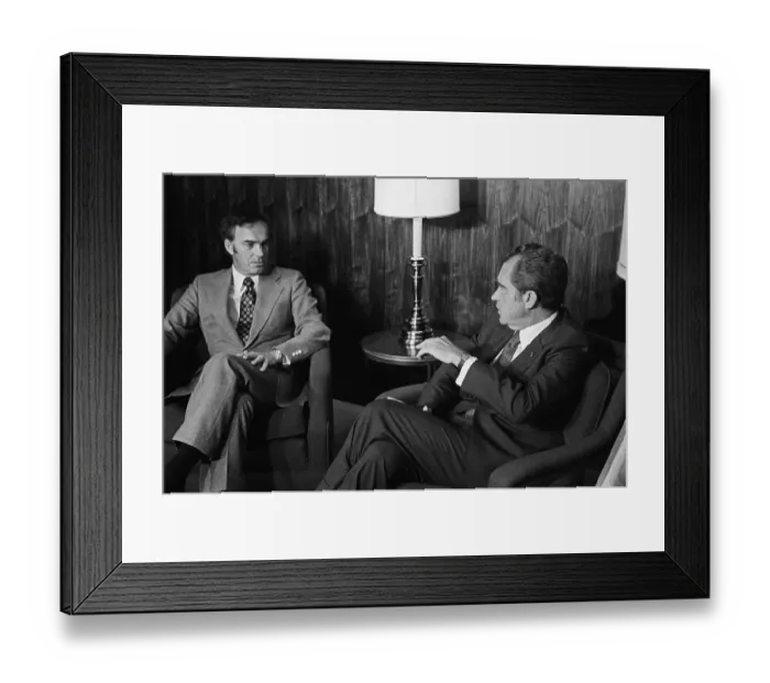 Framed Print : Nixon and Governor Evans Framed Print : Nixon and Governor Evans