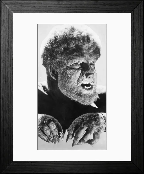 Framed Print : Lon Chaney Jr. as the Wolf Man Framed Print : Lon Chaney Jr. as the Wolf Man