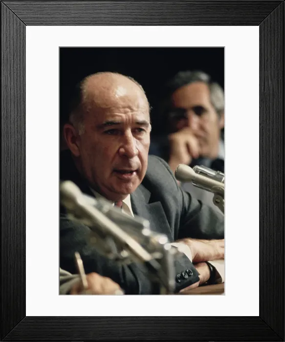 Framed Print : John Mitchell Testifies at Senate Watergate Committee Framed Print : John Mitchell Testifies at Senate Watergate Committee