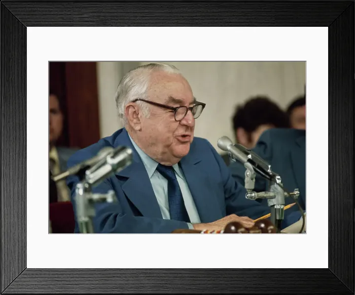 Framed Print : Sam Ervin Ephasizes Point to Senate Watergate Committee Hearing Framed Print : Sam Ervin Ephasizes Point to Senate Watergate Committee Hearing