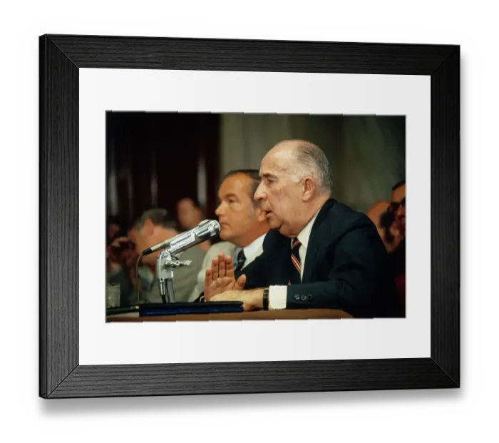 Framed Print : John N. Mitchell with Lawyer Framed Print : John N. Mitchell with Lawyer