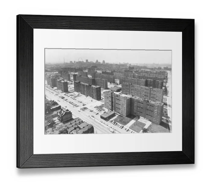Framed Print : Pruitt-Igoe Housing Project Framed Print : Pruitt-Igoe Housing Project